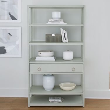 East End Accent Bookcase In Green
