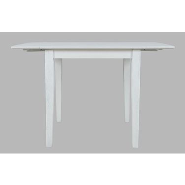 Eastern Tides Drop Leaf Dining Table In Brushed White