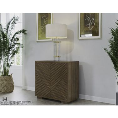 Easton 2 Door Accent Cabinet In Brown