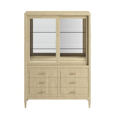 Eave China Cabinet In Sundrenched Oak and Natural Oak