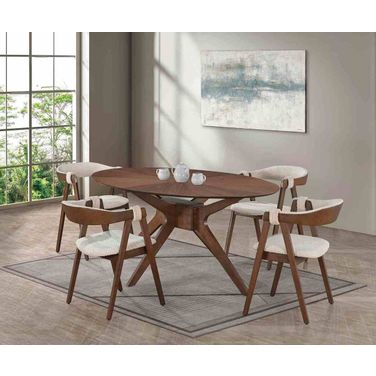 Ebikon Oval Dining Table In Walnut