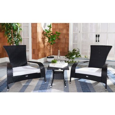 Edna 3 Piece Lounge Set In Black and White