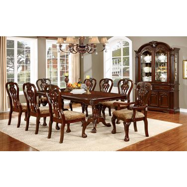 Elana Dining Table With 18 Inch Butterfly Leaf In Brown Cherry