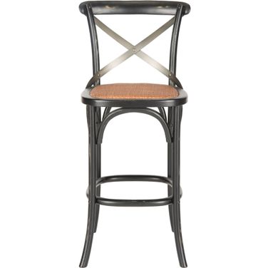 Eleanor Hickory and Medium Brown X-Back Bar Stool