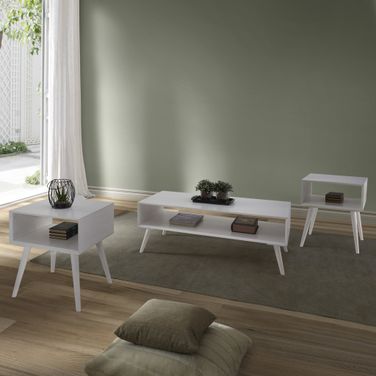 Elin 3 Piece Flat Pack Occasional In White