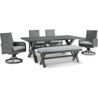 Elite Park Gray Bench Cushion