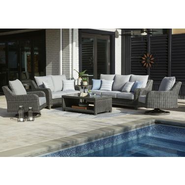 Elite Park Gray Outdoor Occasional Table Set