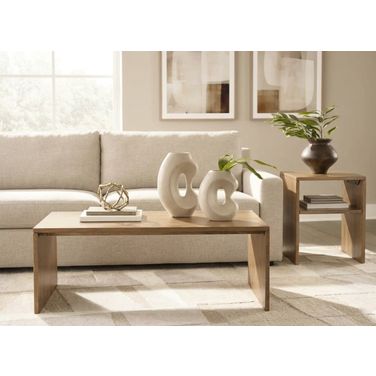 Ella Grove Occasional Table Set In Rich Brown