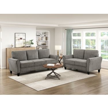 Ellery Living Room Set In Gray
