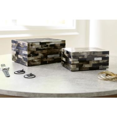 Ellford Black/Brown/Cream Box Set of 2