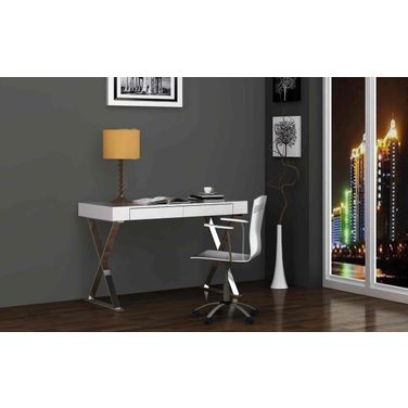 Elm White Large Desk