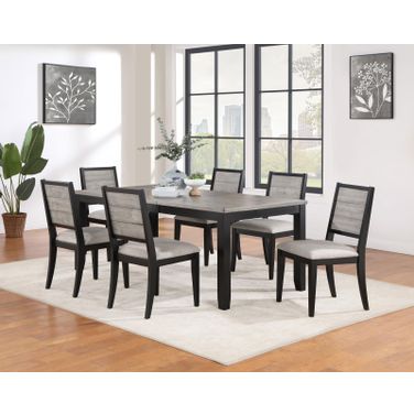 Elodie Dining Room Set In Grey and Black