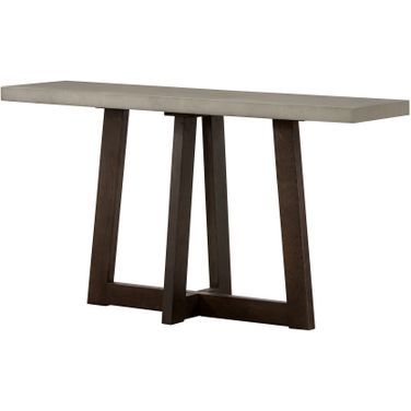 Elodie Gray Concrete and Dark Gray Oak Rectangle Console Table
