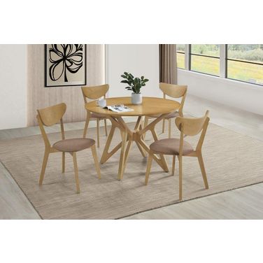 Elowen Dining Room Set In Light Walnut