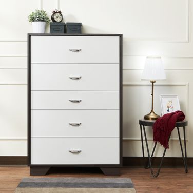 Eloy White and Espresso Chest