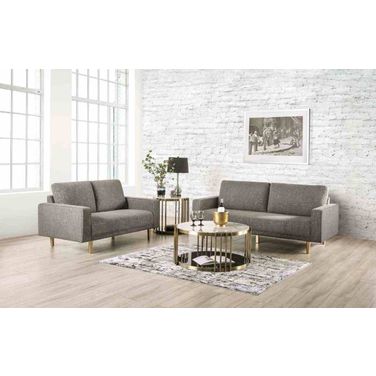 Elverum Living Room Set In Charcoal Gray