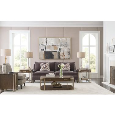 Emerit Rectangular Occasional Table Set In Spice