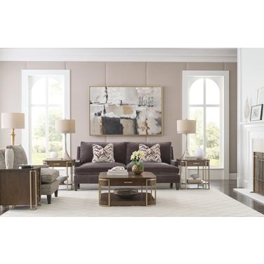 Emerit Square Occasional Table Set In Spice