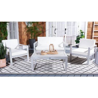 Emiko 4 Piece Outdoor Living Set In Beige PAT7312B-2BX