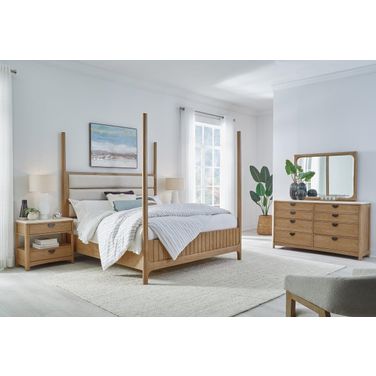 Escape Poster Bedroom Set In Light Brown
