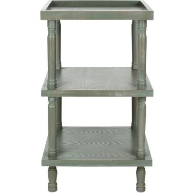 Esmeralda 3 Tier Side Table in Grey