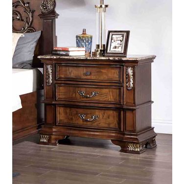Esparanza Nightstand In Brown Cherry
