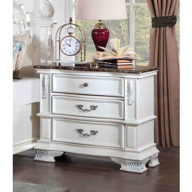 Esparanza Nightstand In Pearl White
