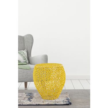 Et3403-18 Side Coffee Table In Gold