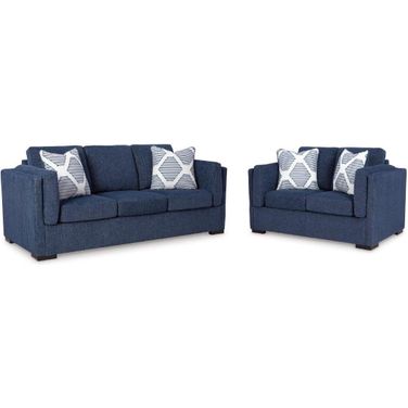 Evansley Living Room Set In Navy