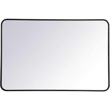 Evermore Black Rectangular Mirror MR802842BK