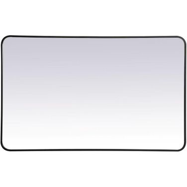 Evermore Black Rectangular Mirror MR803048BK