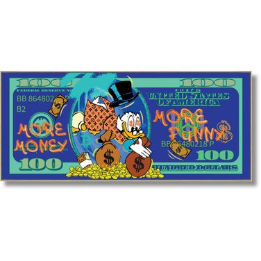 Expressive More Money More Fun Art Print Wall Art In Multi