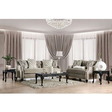 Ezrin Light Brown Living Room Set