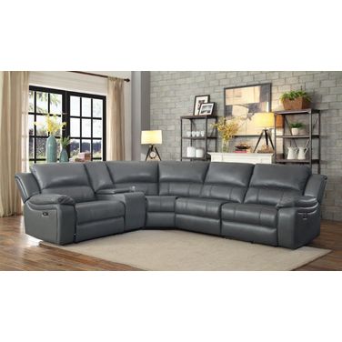 Falun Gray Small Reclining Sectional