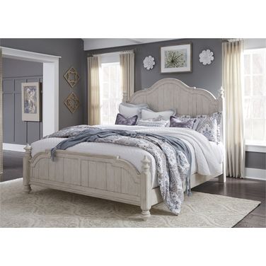 Farmhouse Reimagined Antique White Poster Bedroom Set