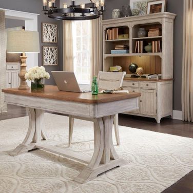 Farmhouse Reimagined Brown Home Office Set