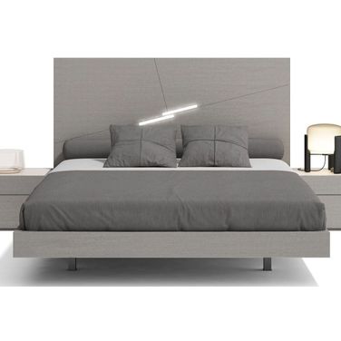 Faro Grey Queen Platform Bed