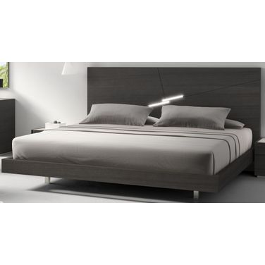 Faro Lacquer King Size Bed In Wenge