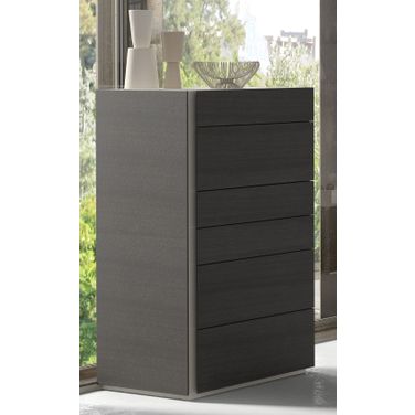 Faro Lacquer 6 Drawer Chest In Wenge