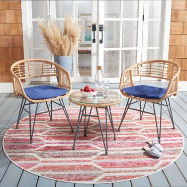 Ferla 3 Piece Lounger Set In Navy