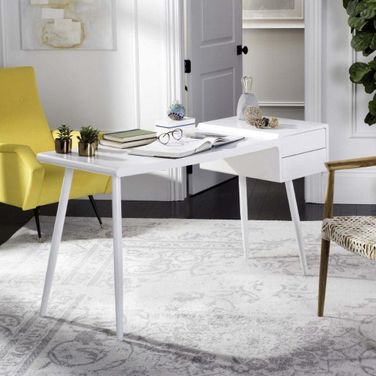Ferli Matte White Two Drawer Home Office Set