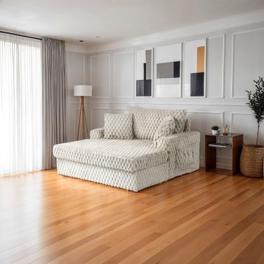Ferryhill 2-Arm Chaise In Taupe