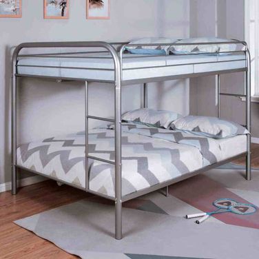 Finnerty Full Over Full Bunk Bed In Silver