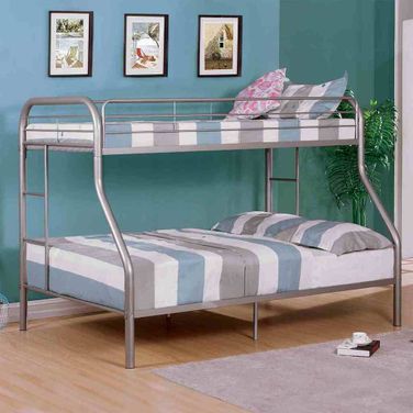 Finnerty Twin Over Full Bunk Bed In Silver