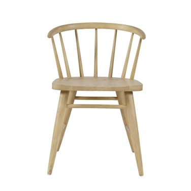 Fitz Curved Back Spindle Dining Chair Set of 2 In Natural