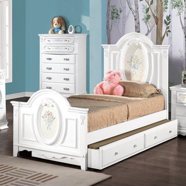 Flora Full Bed In White