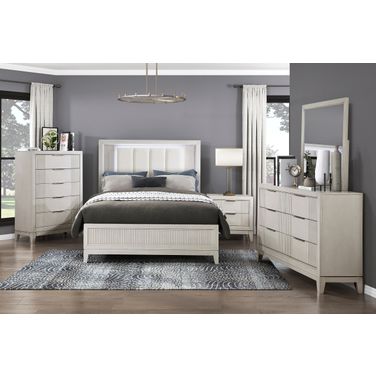 Florence Panel Bedroom Set In White