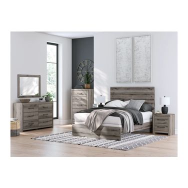 Fondenlane Panel Bedroom Set In Brown Gray