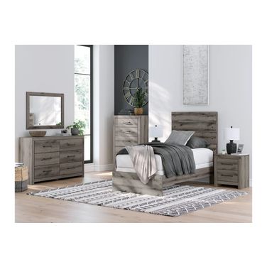 Fondenlane Youth Panel Bedroom Set In Brown Gray