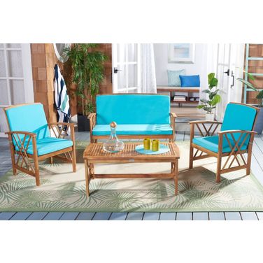 Fontana 4 Piece Outdoor Set In Aqua